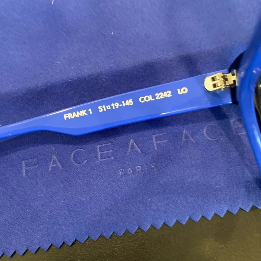 Face à Face Women's Blue Rectangular Glasses